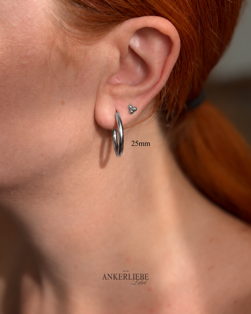 classic hoops | silber