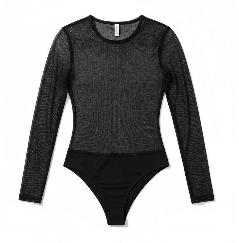 glitter body | schwarz