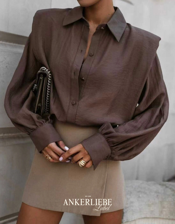 statement | blouse mocca