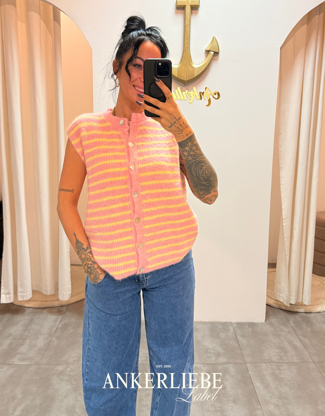 image light sienna | striped vest