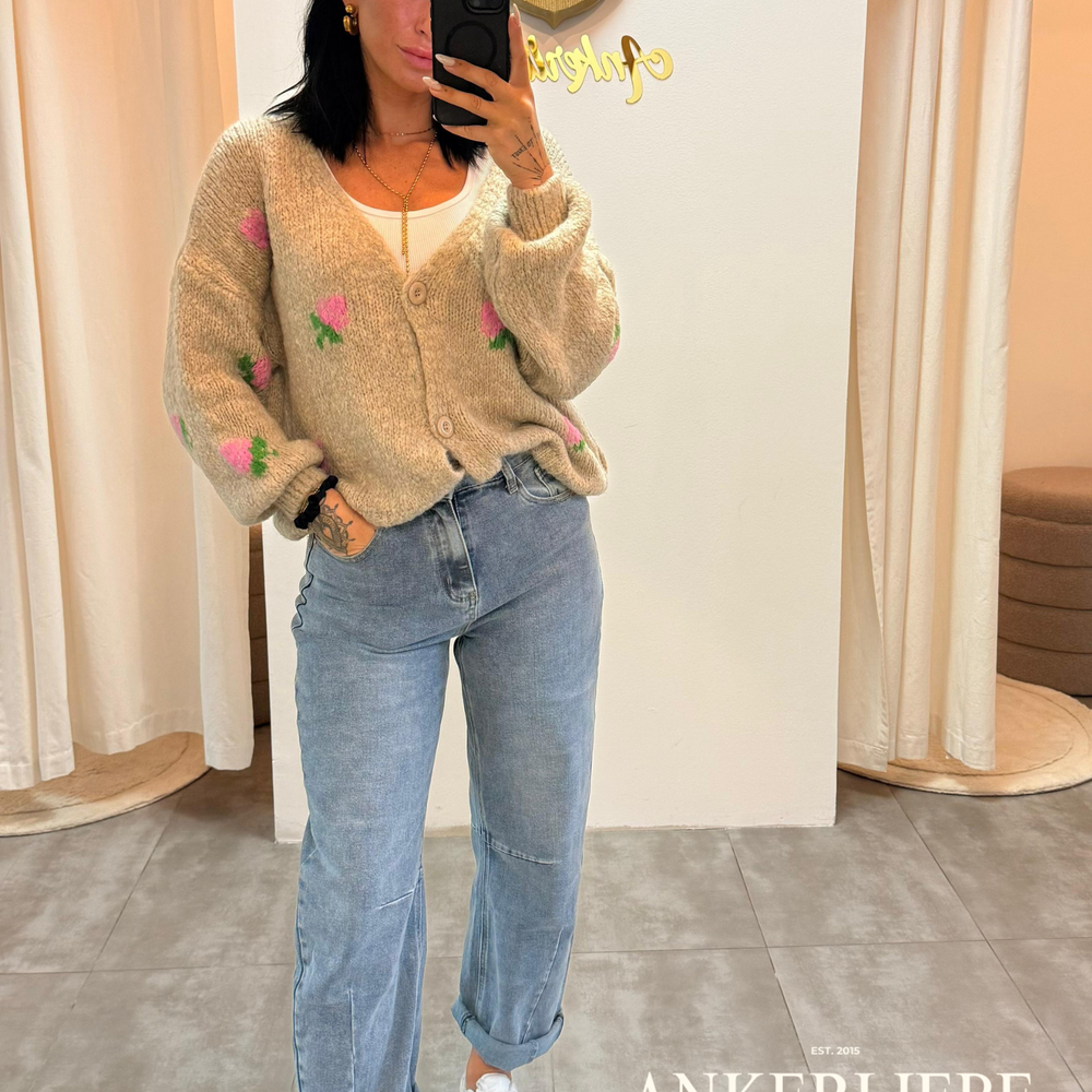 Rosalie taupe | Cardigan