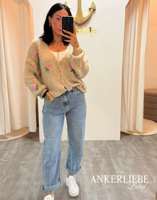 Rosalie taupe | Cardigan