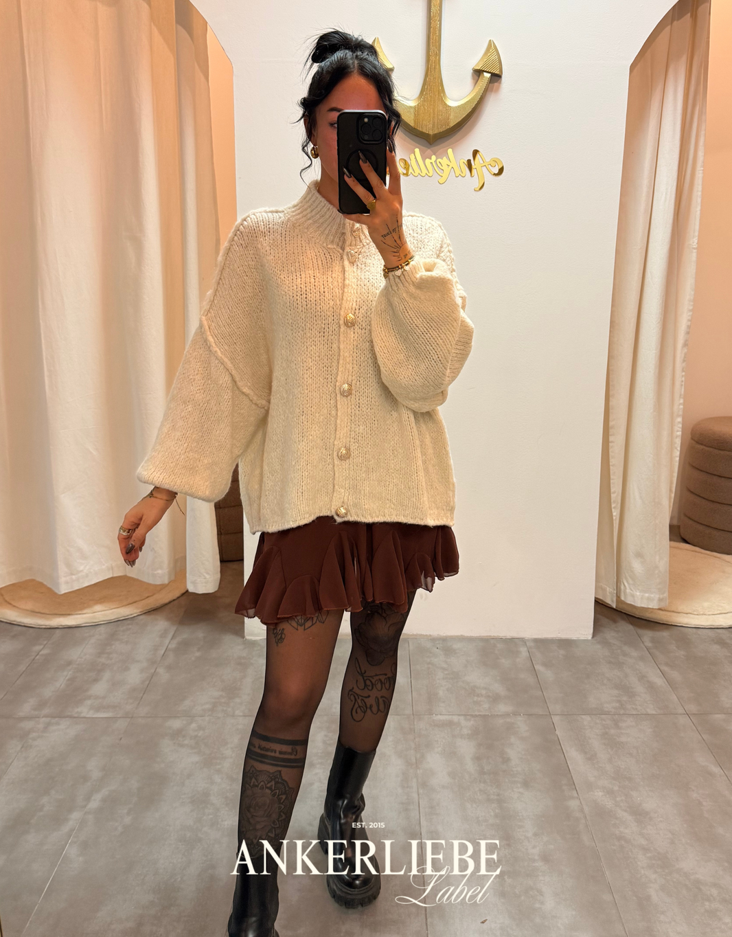 image basic amira beige | wollweste