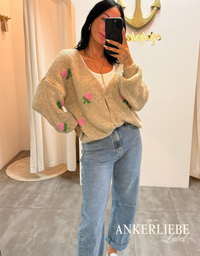 Rosalie taupe | Cardigan