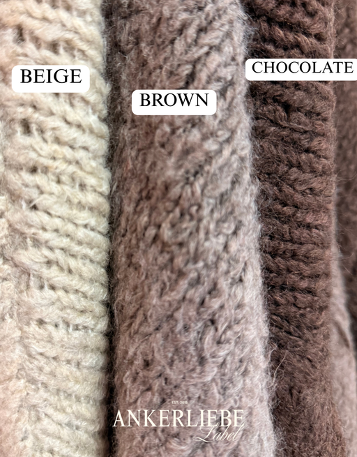 zoey bow beige | cardigan