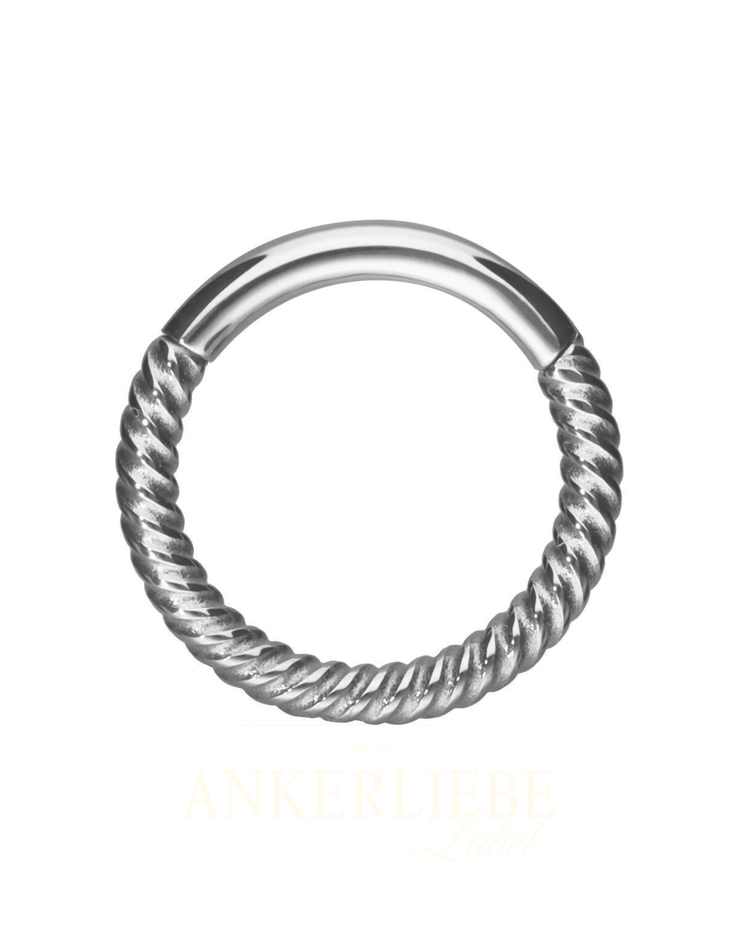 silber twisted chain clicker | piercing
