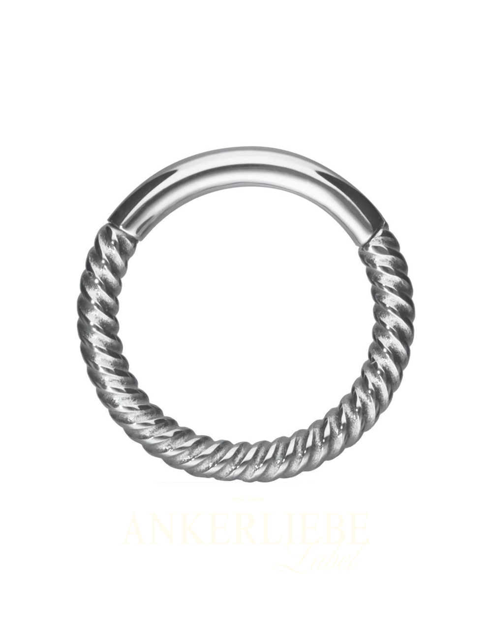 silber twisted chain clicker | piercing