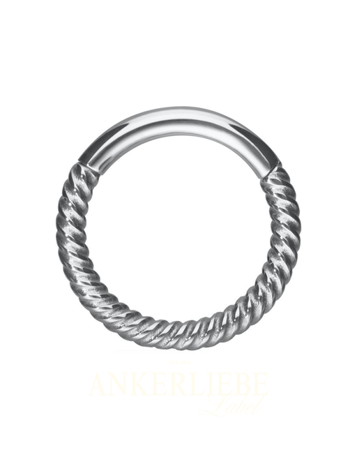 silber twisted chain clicker | piercing