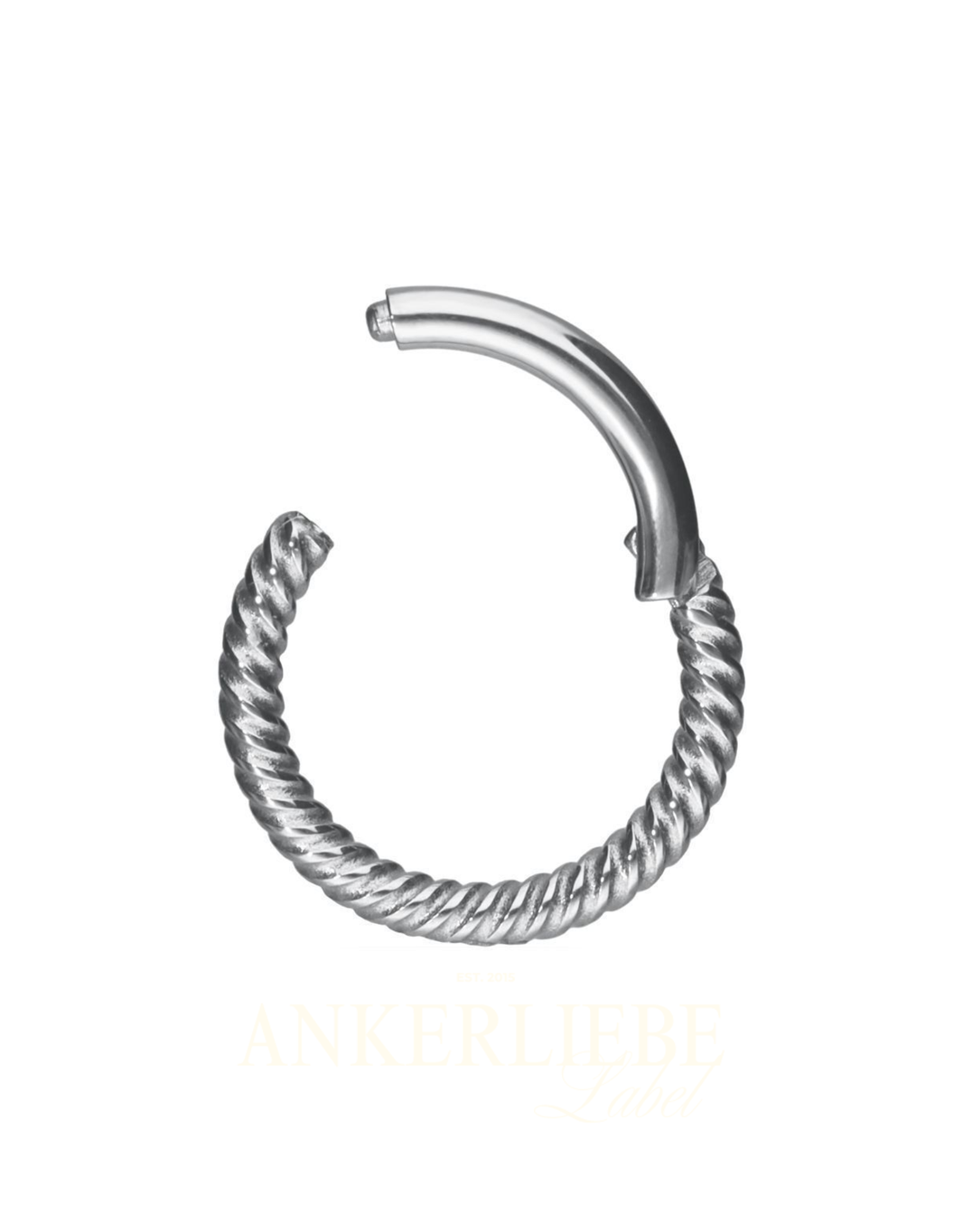 image silber twisted chain clicker | piercing