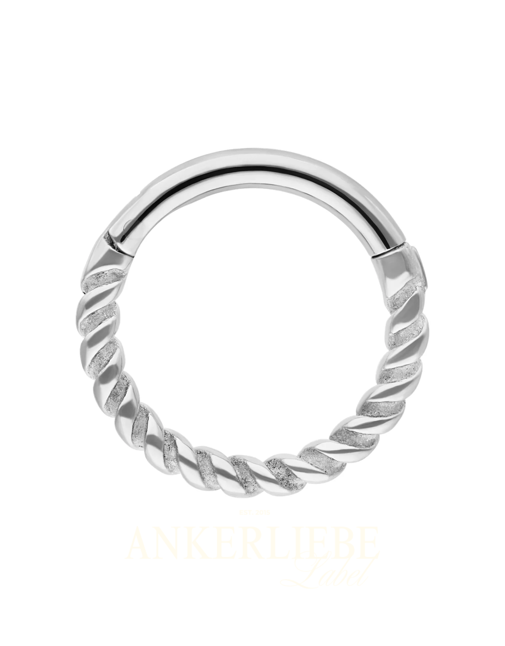 silber twisted rope clicker | piercing