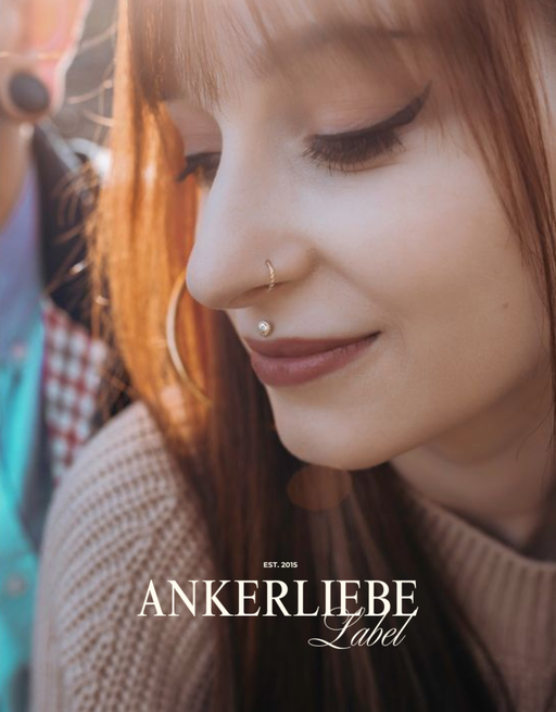 silber twisted rope clicker | piercing