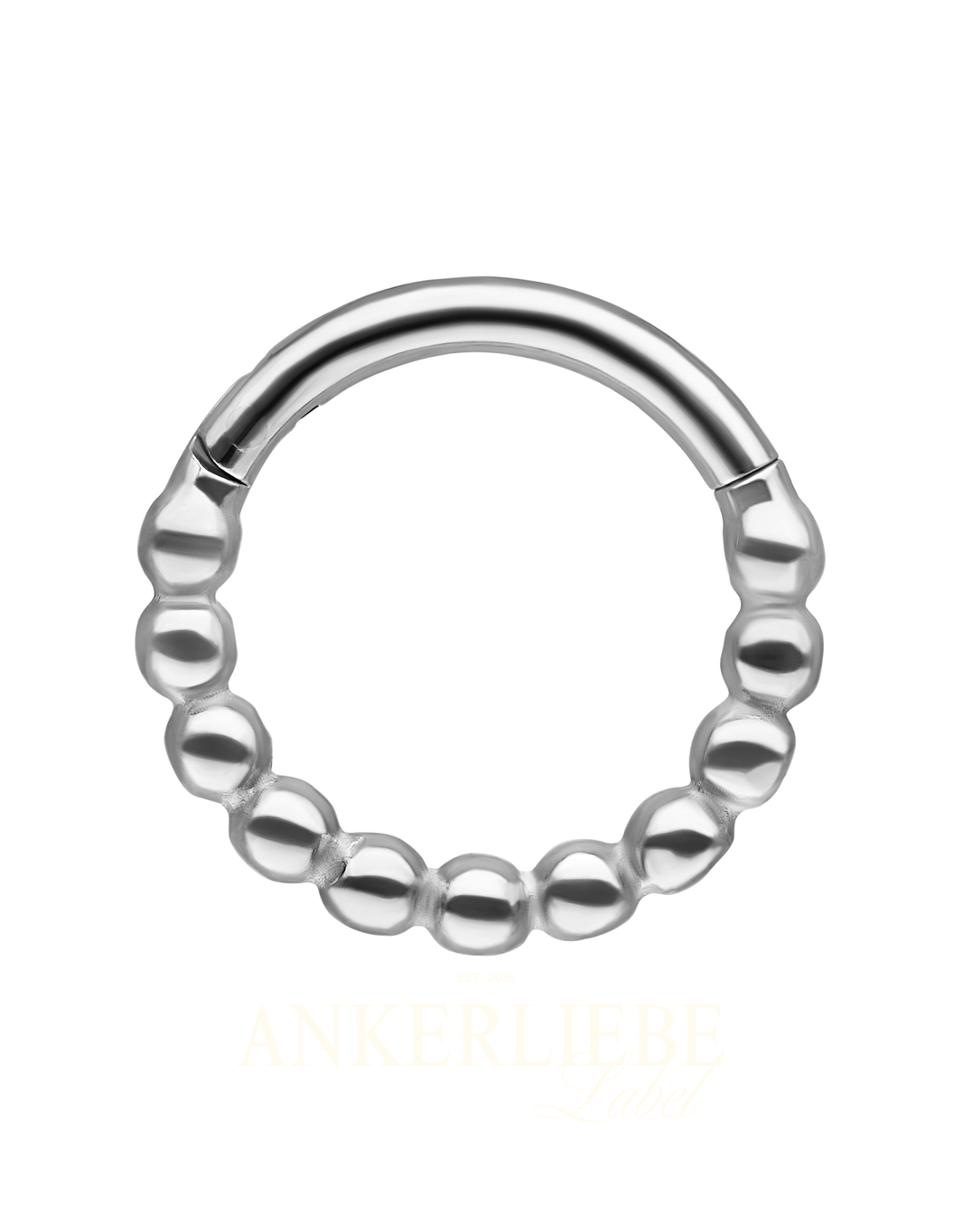 silver ball chain clicker | piercing