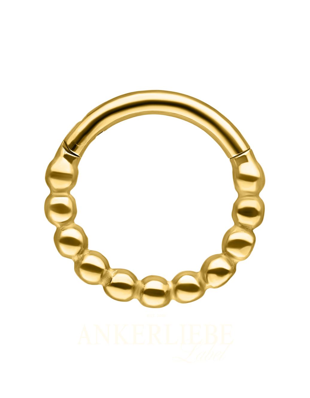 golden ball chain clicker | piercing