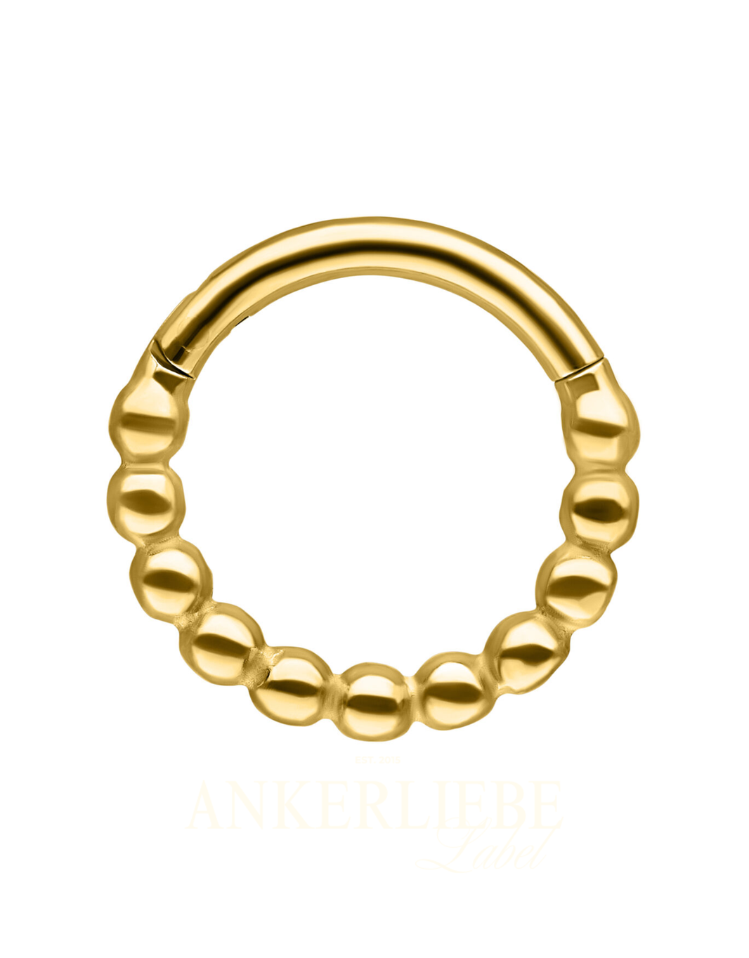 golden ball chain clicker | piercing