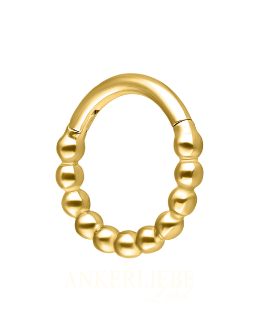 golden ball chain clicker | piercing