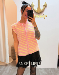 light sienna | striped vest