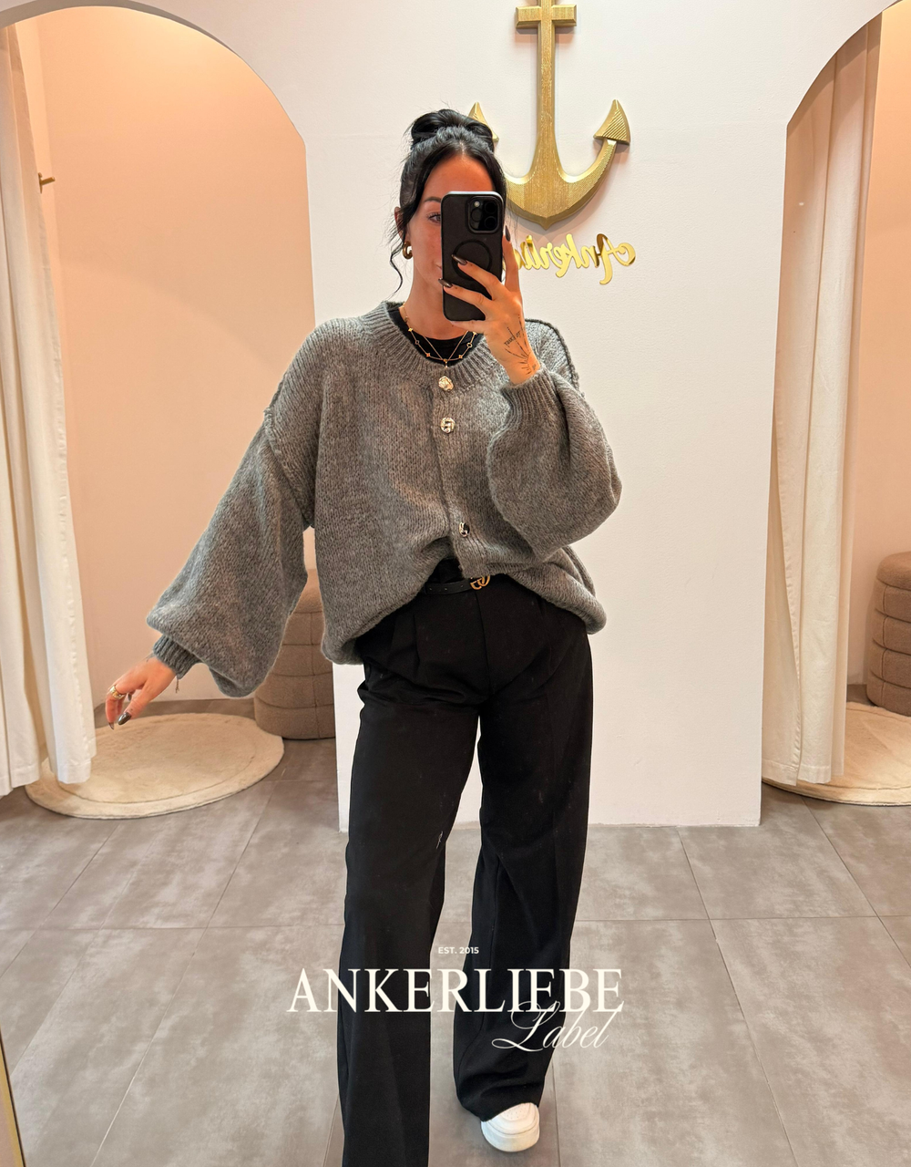 sari grey | cardigan