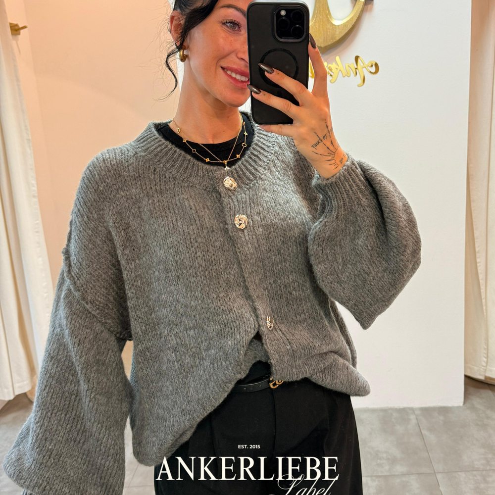 sari grey | cardigan