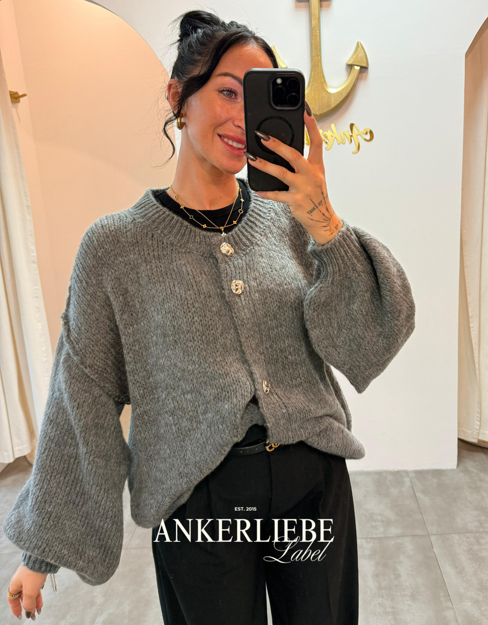 sari grey | cardigan