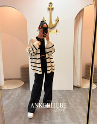 lea stripes | oversized cardigan