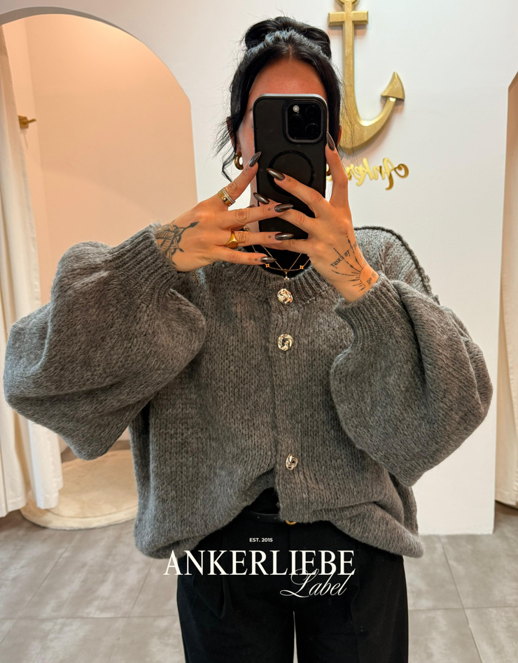 sari grey | cardigan