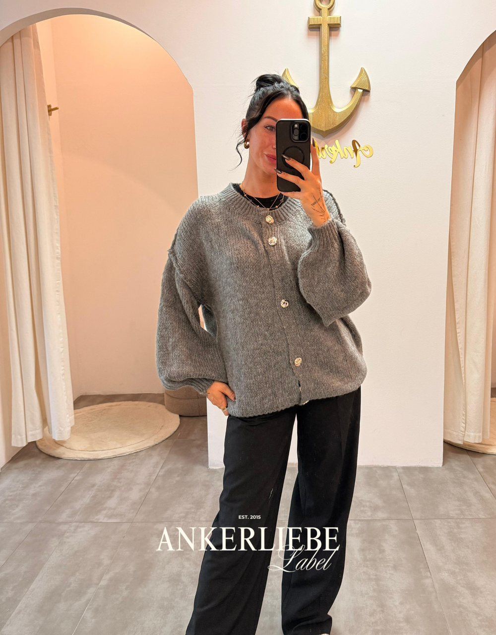 sari grey | cardigan