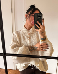 basic amira beige | wollweste