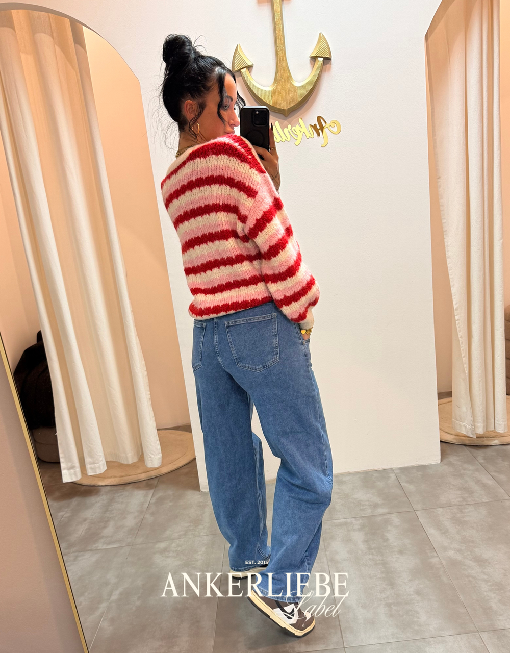 leni | striped cardigan