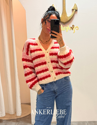 leni | striped cardigan