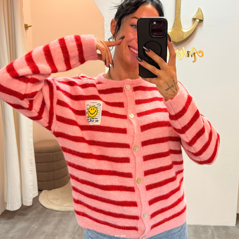 happy vibes | fuchsia weste