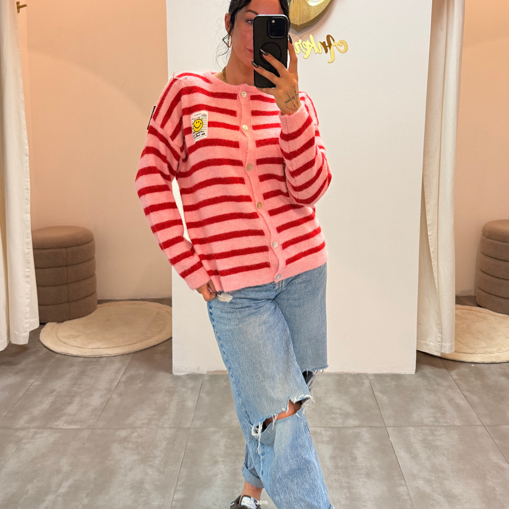 happy vibes | fuchsia weste