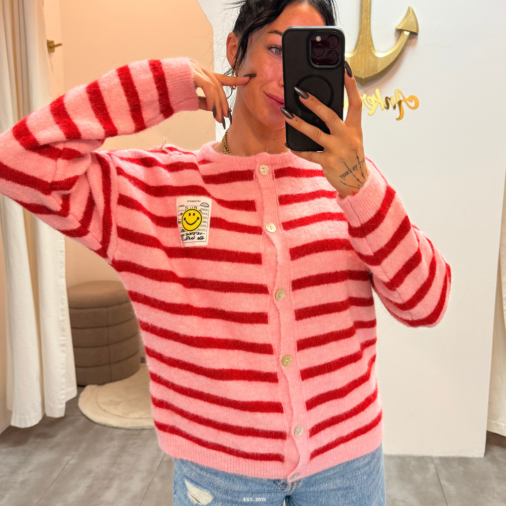 happy vibes | fuchsia weste