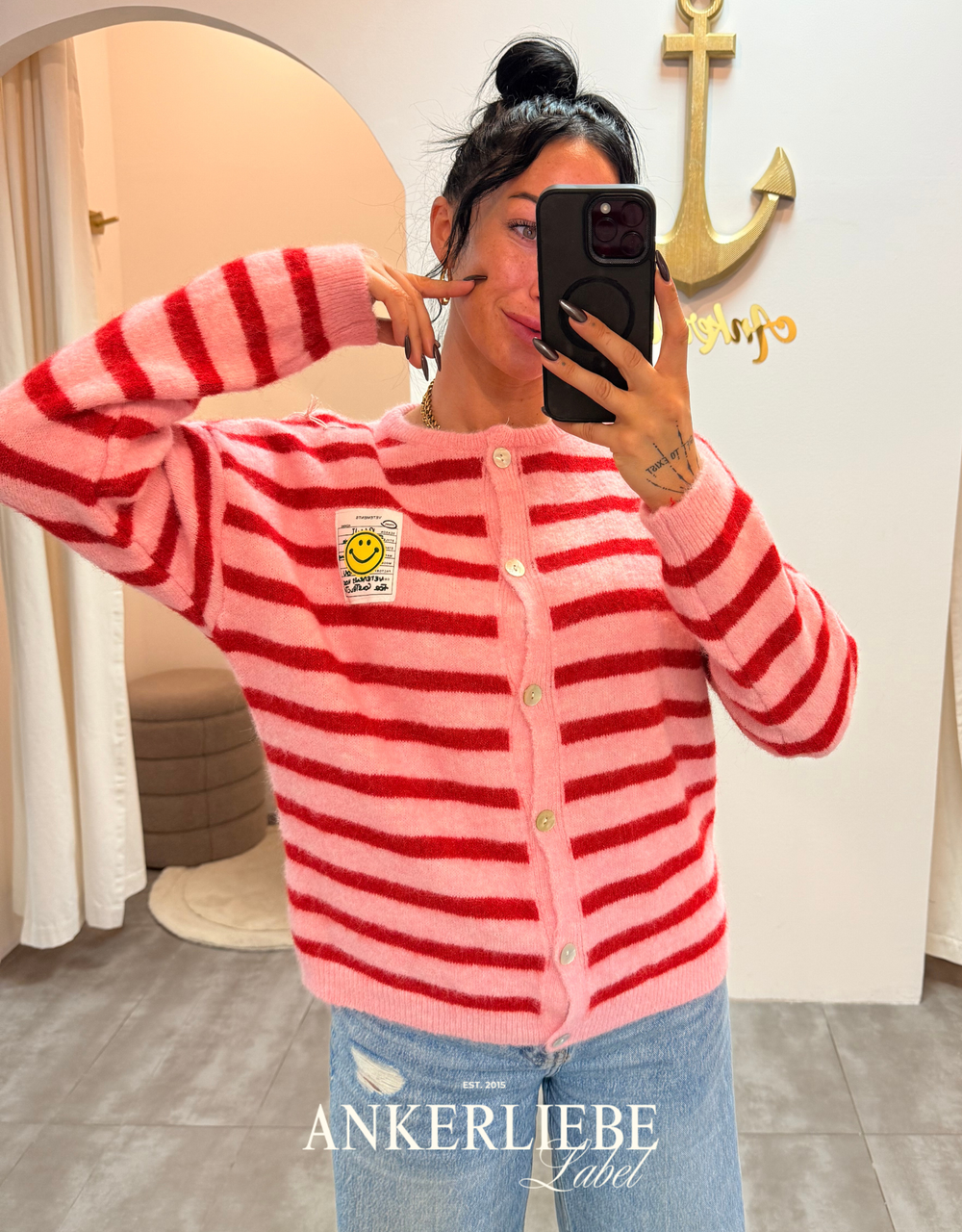 happy vibes | fuchsia weste