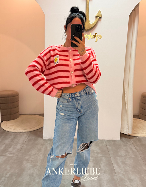 happy vibes | fuchsia weste