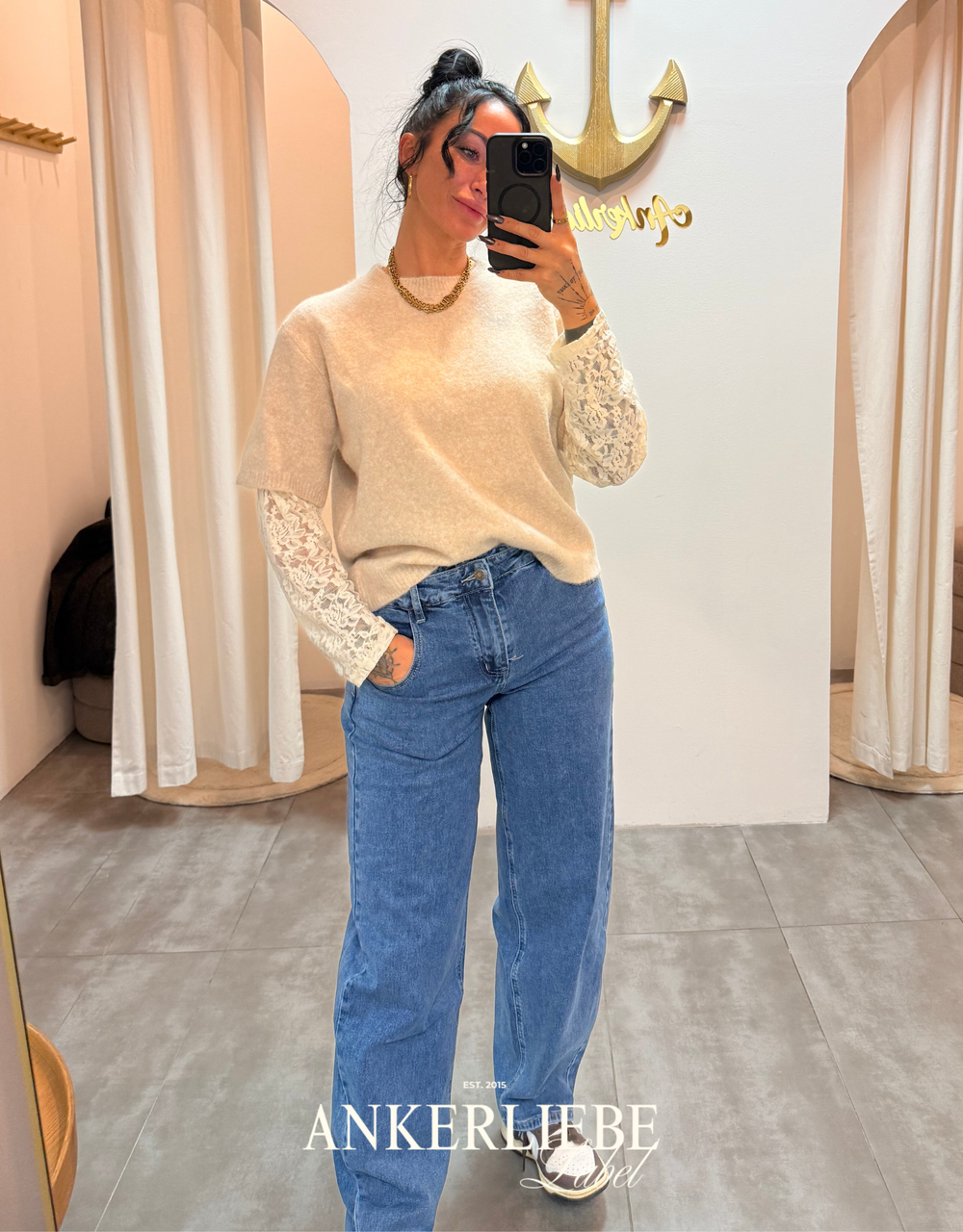 Double Waist Balloon Fit | Blue