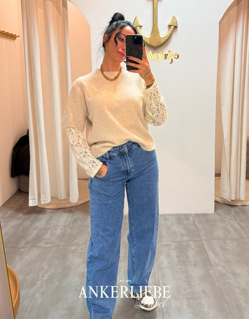 Double Waist Balloon Fit | Blue