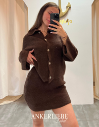 Ava Knit Set | Chocolate