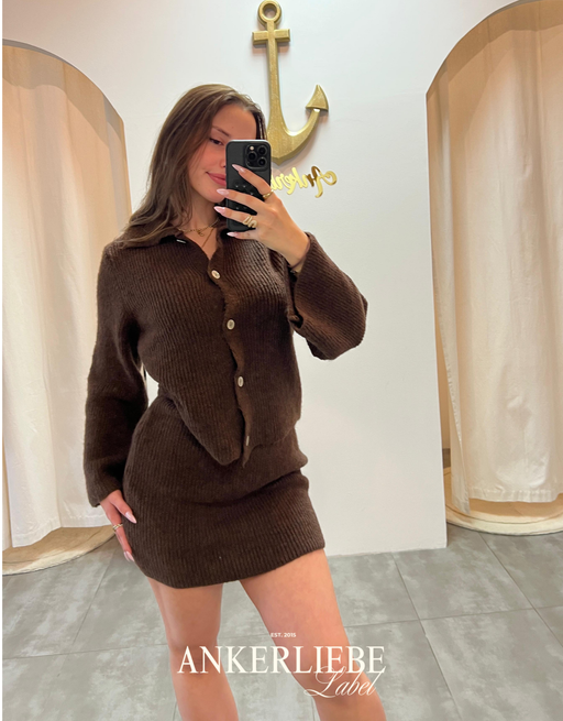 Ava Knit Set | Chocolate