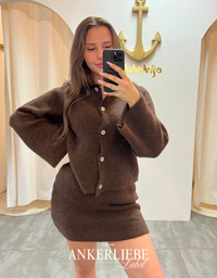 Ava Knit Set | Chocolate