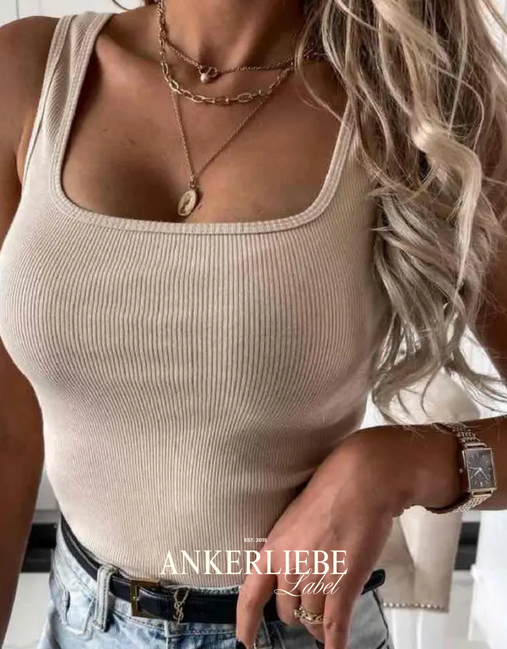 essential rib |  tank top
