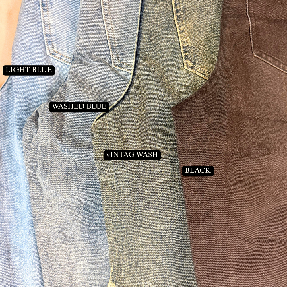 high rise ballon jean | light blue
