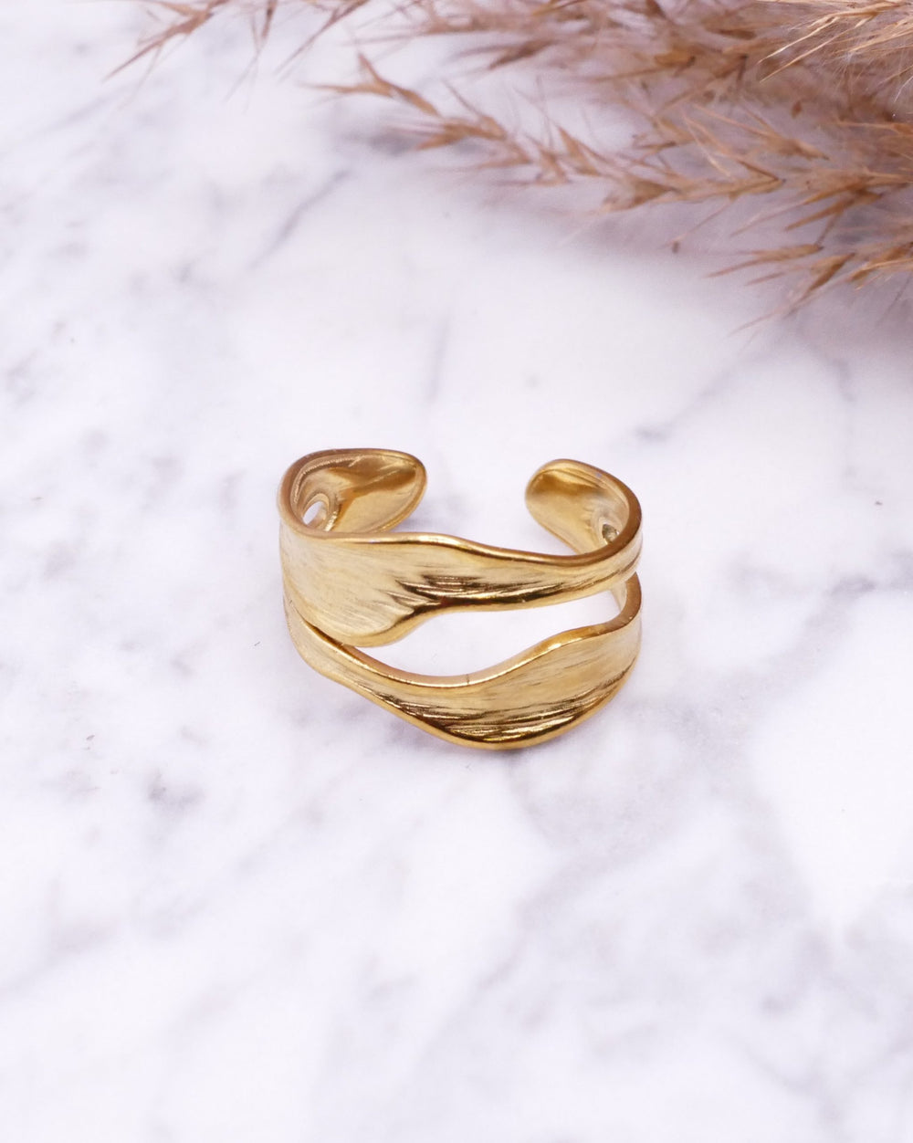 Statement Ringe aus hochwertigem, wasserfestem Edelstahl gefertigt – farbecht, hypoallergen und robust.