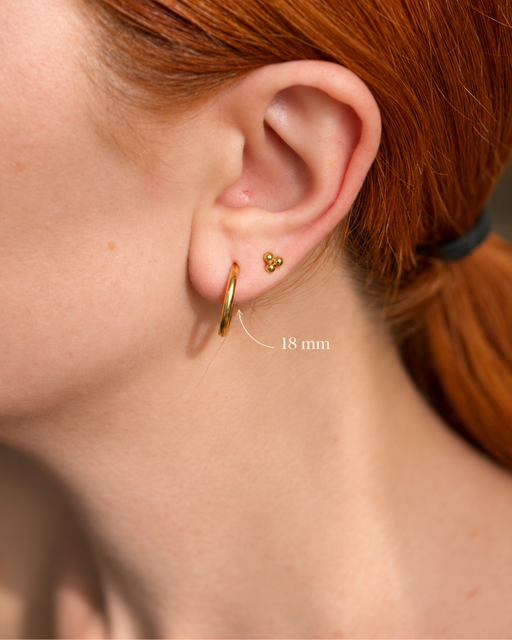 slim hoops | gold