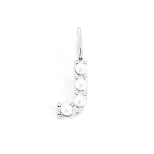 silver pearly buchstaben charm mini