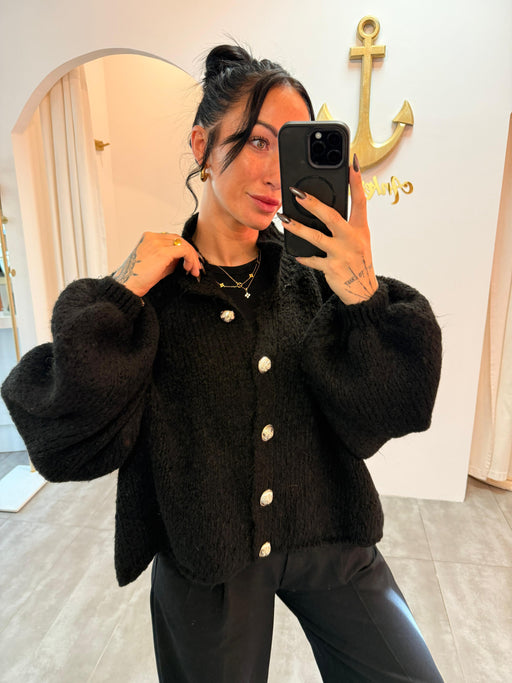 basic amira schwarz | wollweste