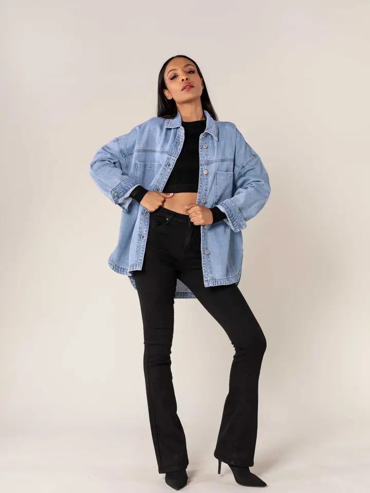 image oversized jeanshemd | light blue