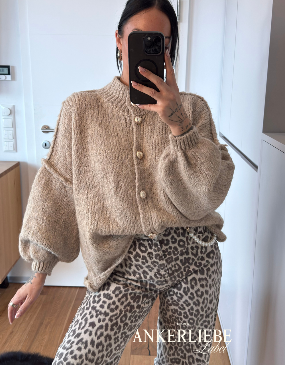 basic amira beige | wollweste