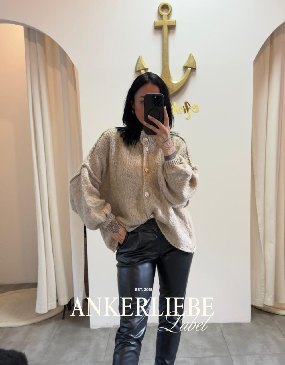 basic amira beige | wollweste