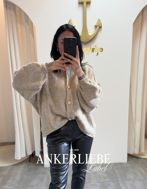 basic amira beige | wollweste