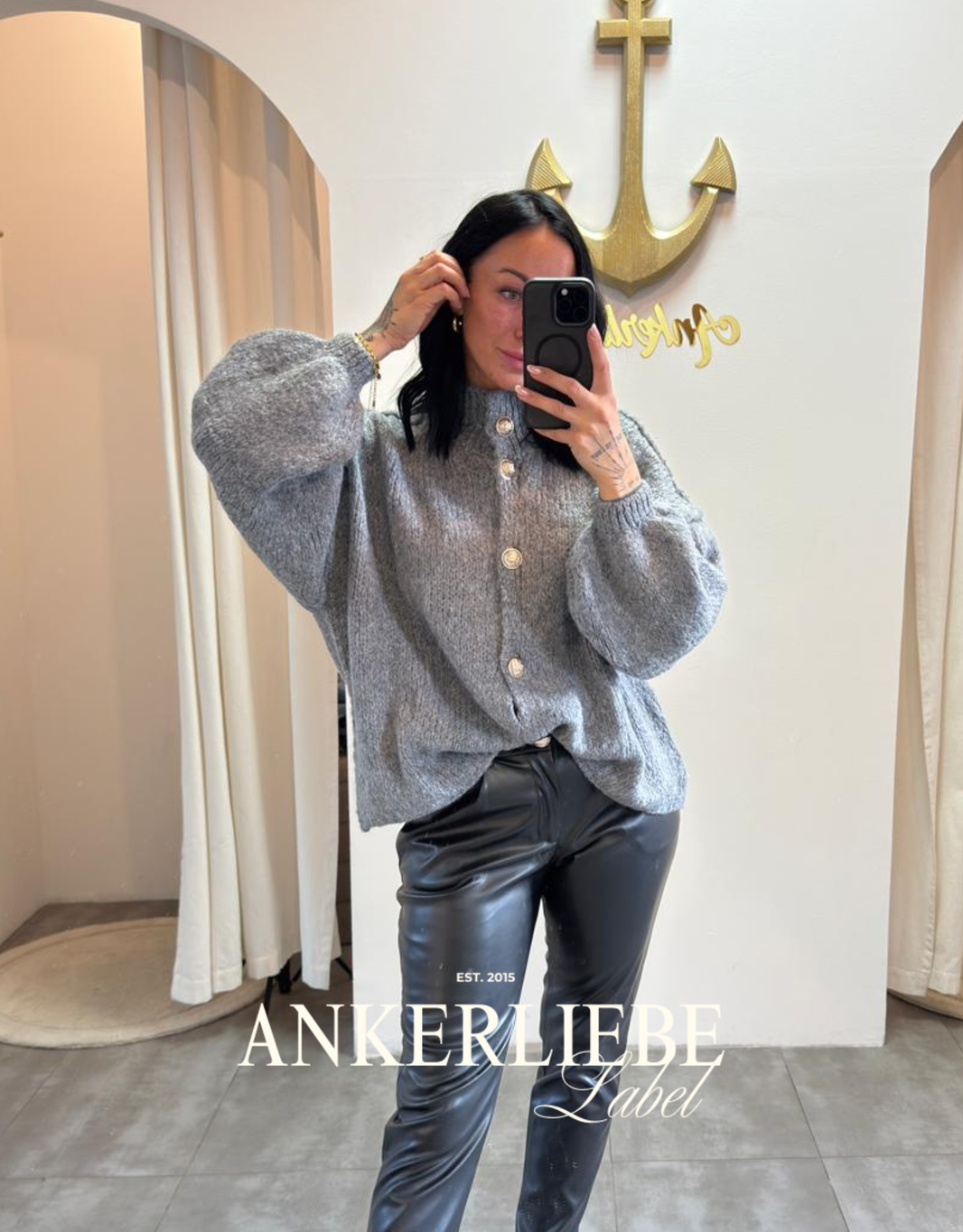 image basic amira dunkelgrau | wollweste